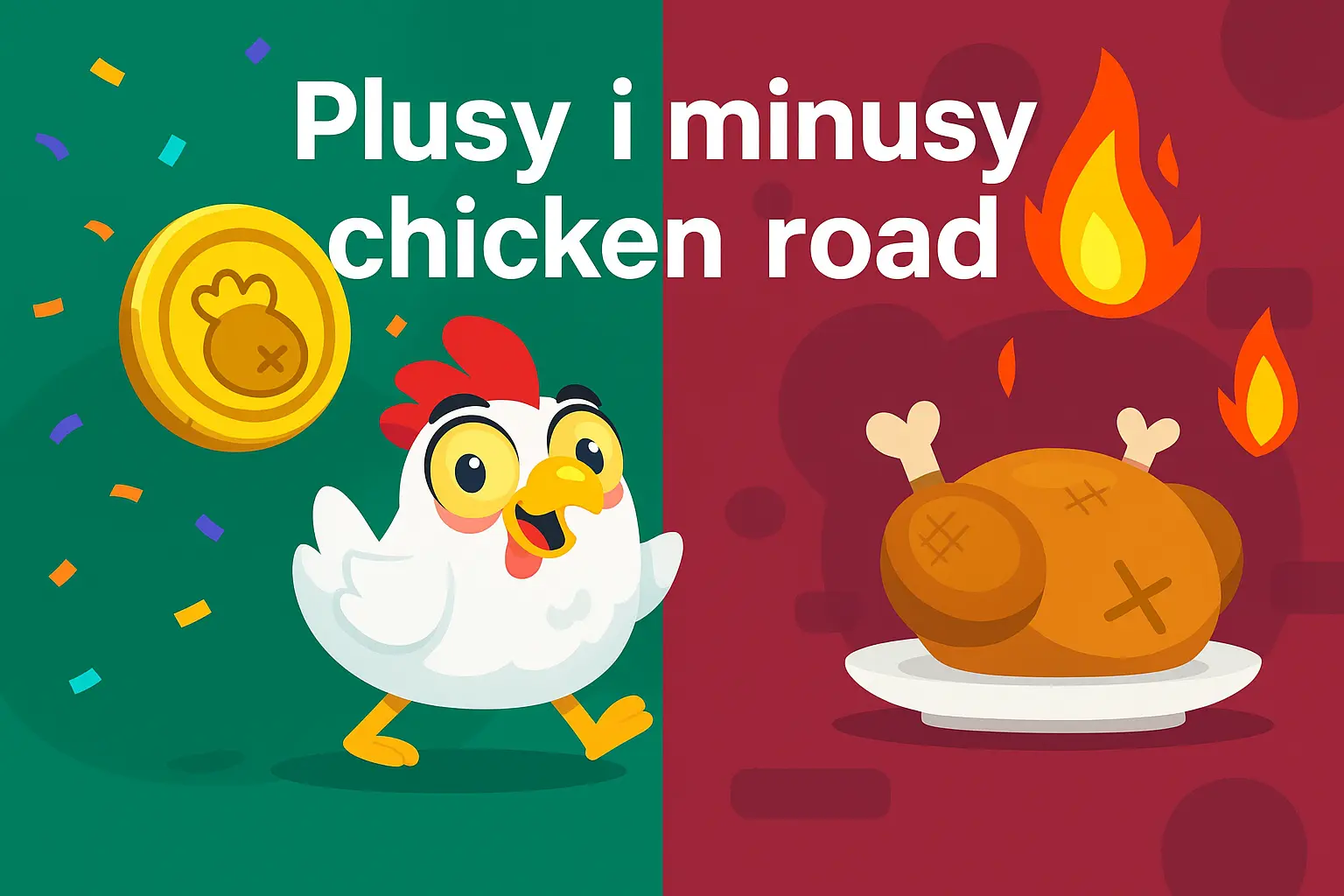 Plusy i minusy chicken road